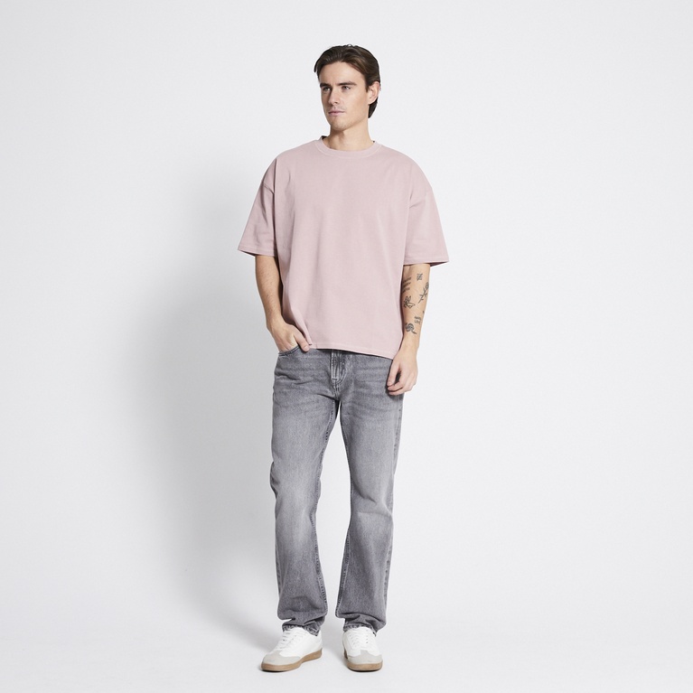 Heavy boxy tee "Mikael" Pink